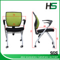 Modern color customized mesh folding task chair with wheels